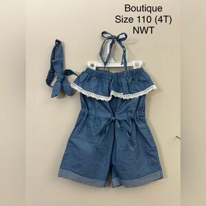 4T denim romper